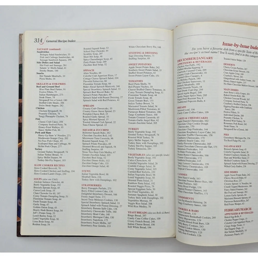2000 Taste‎ of Home Annual Recipes Hardcover Book Used Cookbook